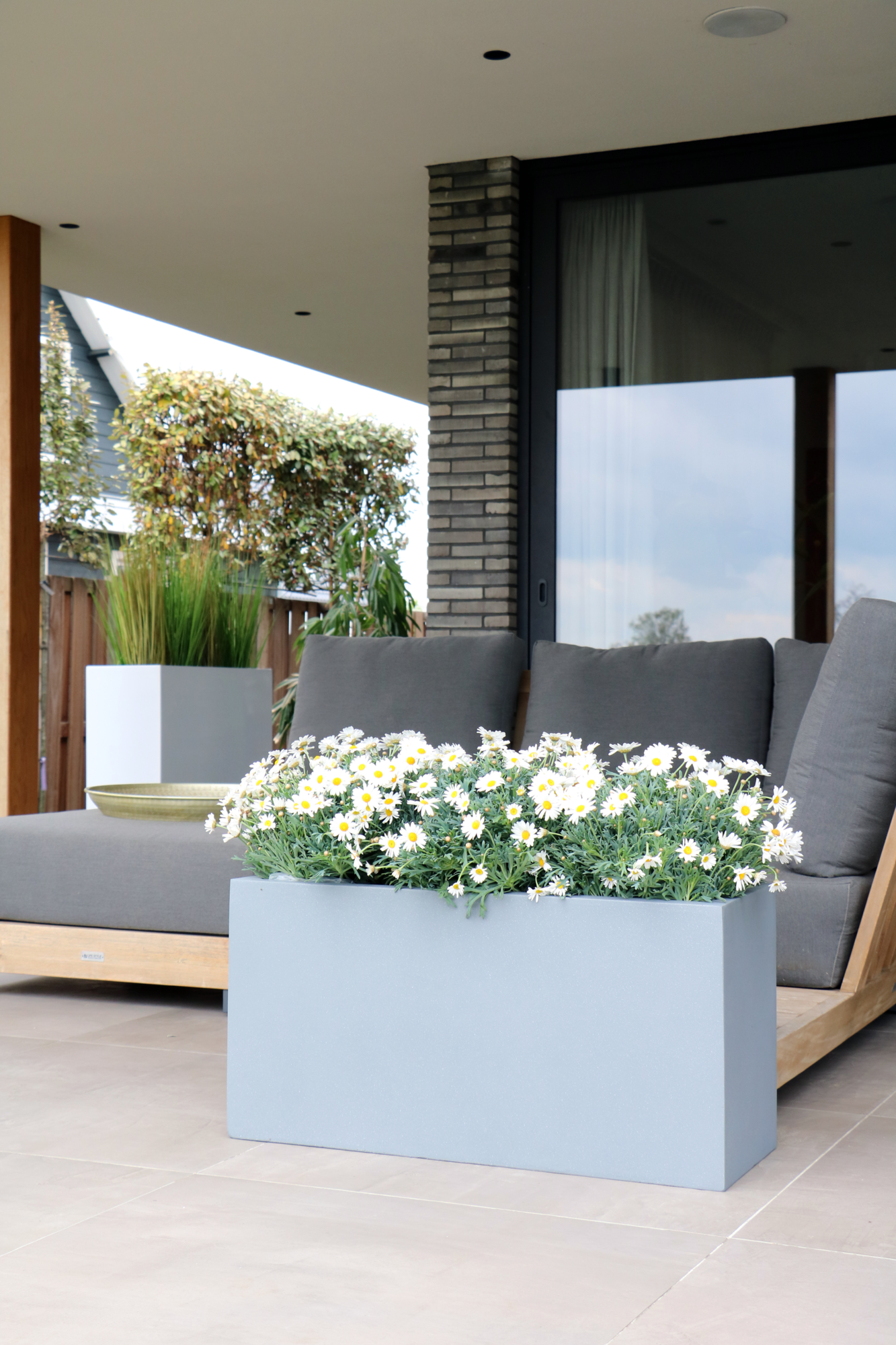Plantenbak Indiana grey L100 x B40 x H50cm