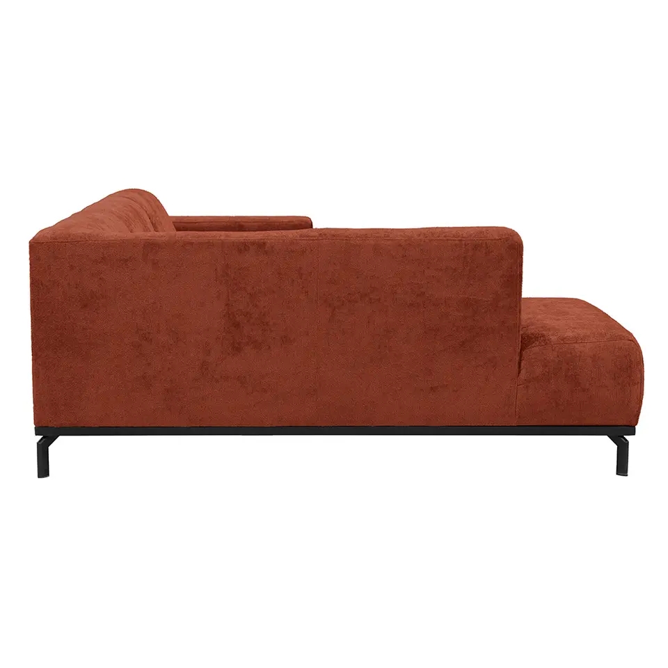 Hoekbank Lola links - terracotta