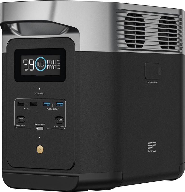 EcoFlow DELTA 2 Power Station - Capaciteit 1kWh - Uitbreidbaar tot 3040Wh