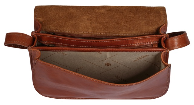Piké Umhängetasche echt Leder, Made in Italy