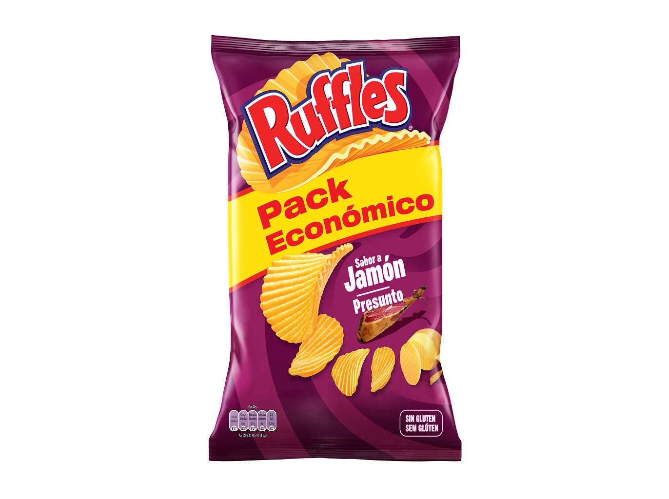 BATATAS FRITAS SABORES RUFFLES PRESUNTO 243G