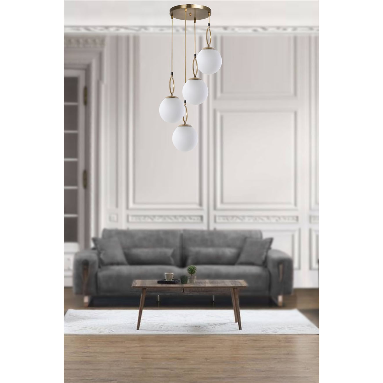 Sheen Suspension Morino blanche - 70x30 cm