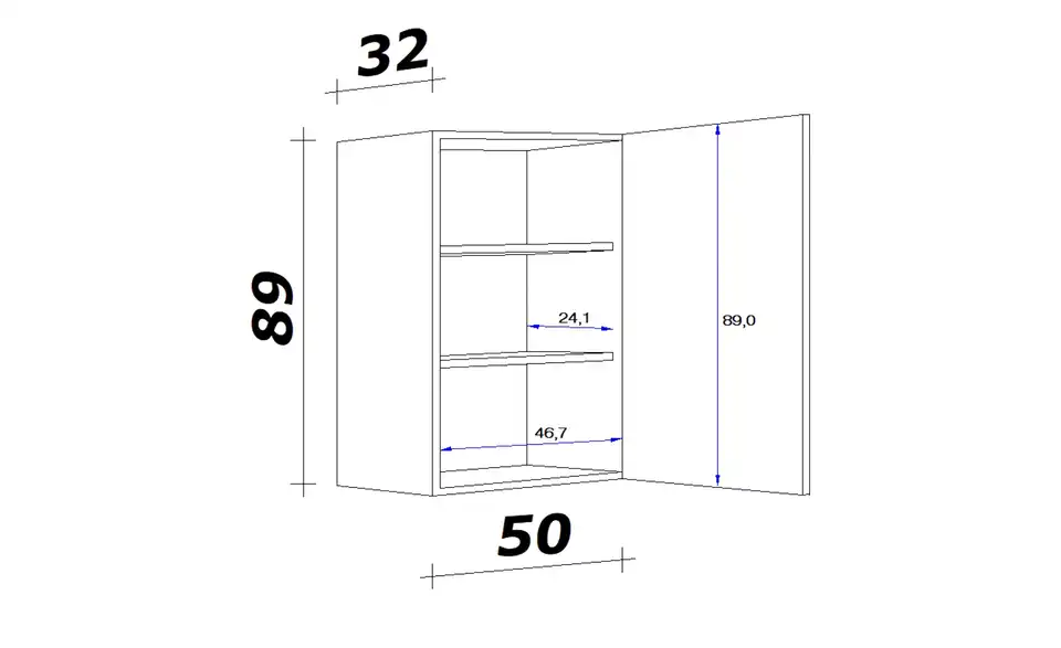 Hängeschrank Ens 50 cm