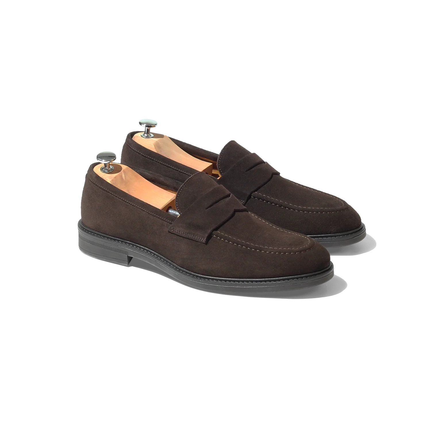 Mayo-Mocassin en Velours marron