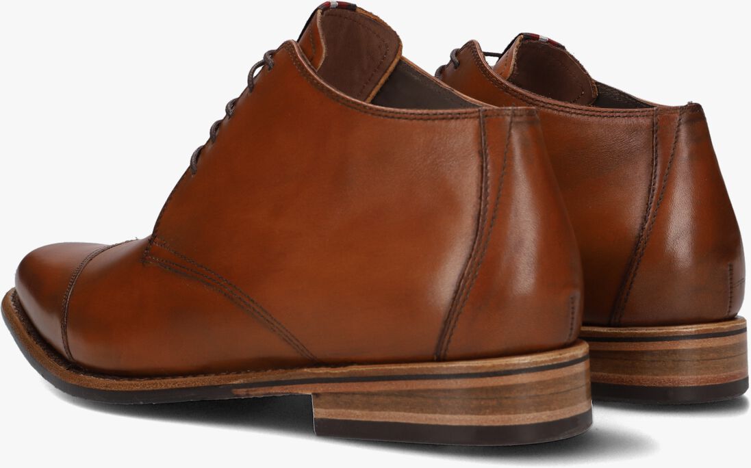 FLORIS VAN BOMMEL cognac floris van bommel nette schoenen sfm-50007