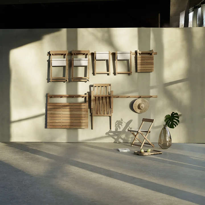 Carl Hansen - BM4570 Klappstuhl, Teak unbehandelt