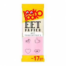 Look o Look Eetpapier met tongtattoo's