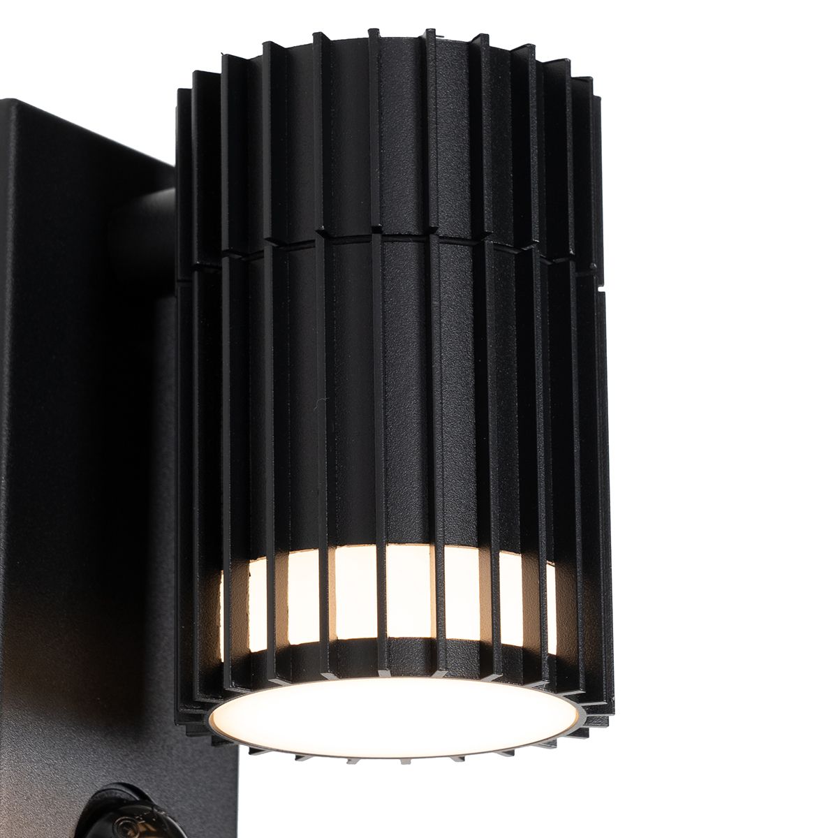 Design buiten wandlamp zwart met bewegingssensor IP44 - Boris