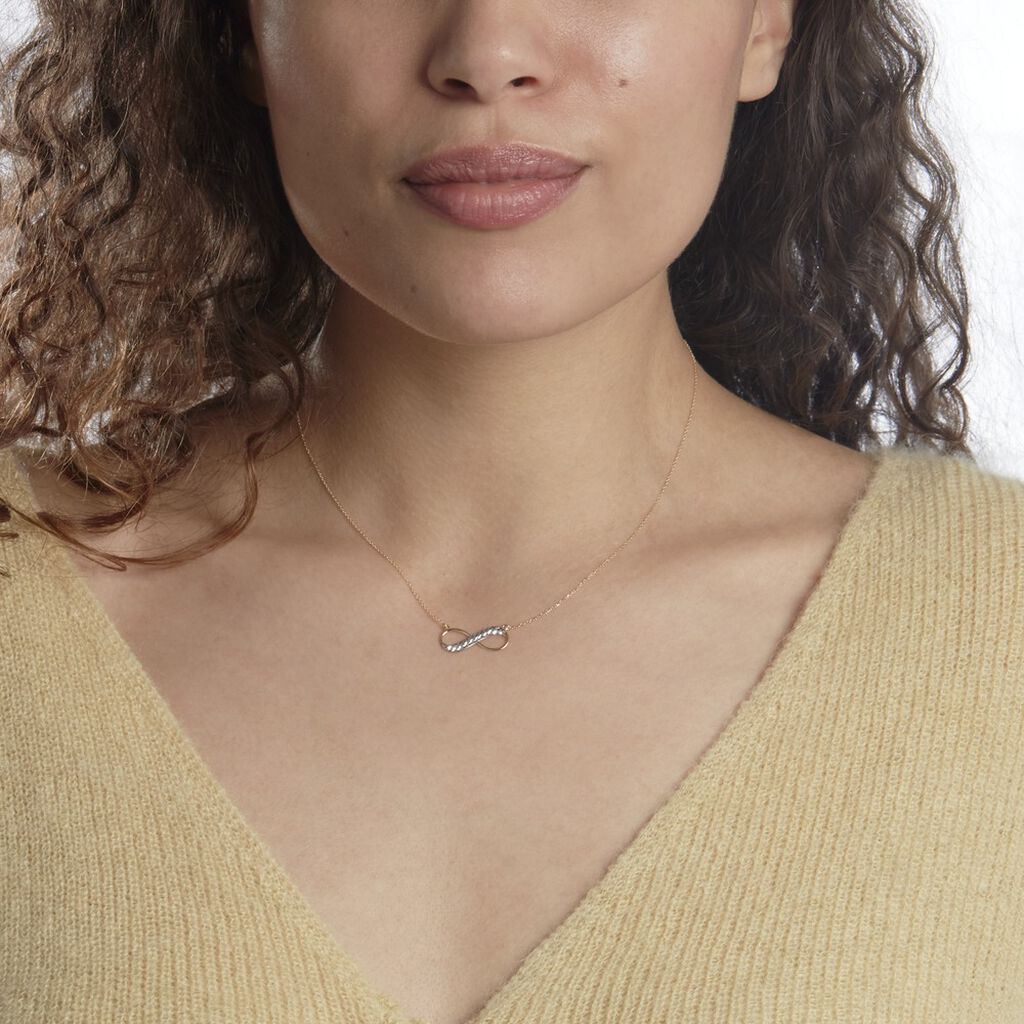 Collier Maryeme Infini Diamante Or Jaune