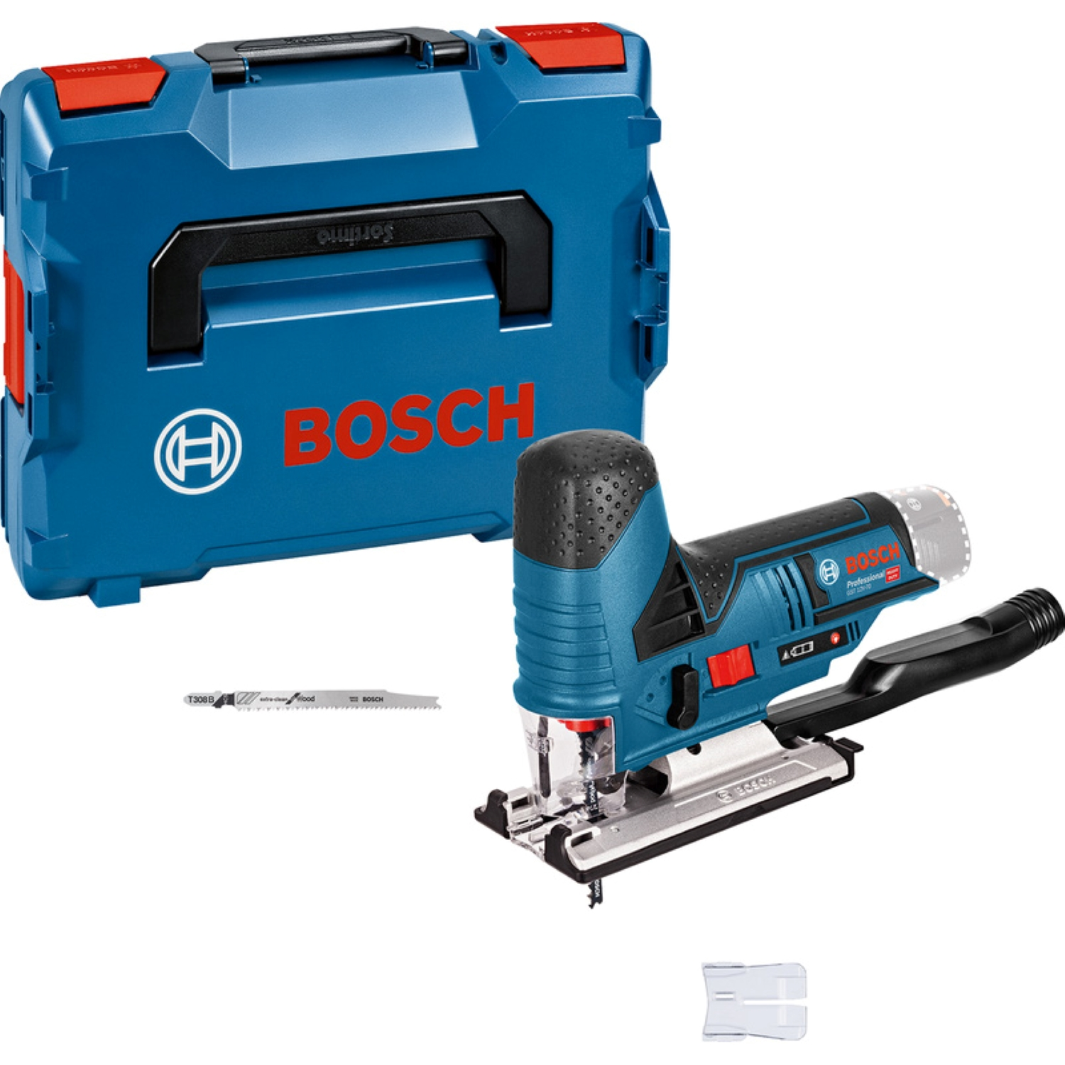 Bosch GST 12V-70 12V Li-Ion Accu decoupeerzaag body in L-Boxx - T-greep - variabel