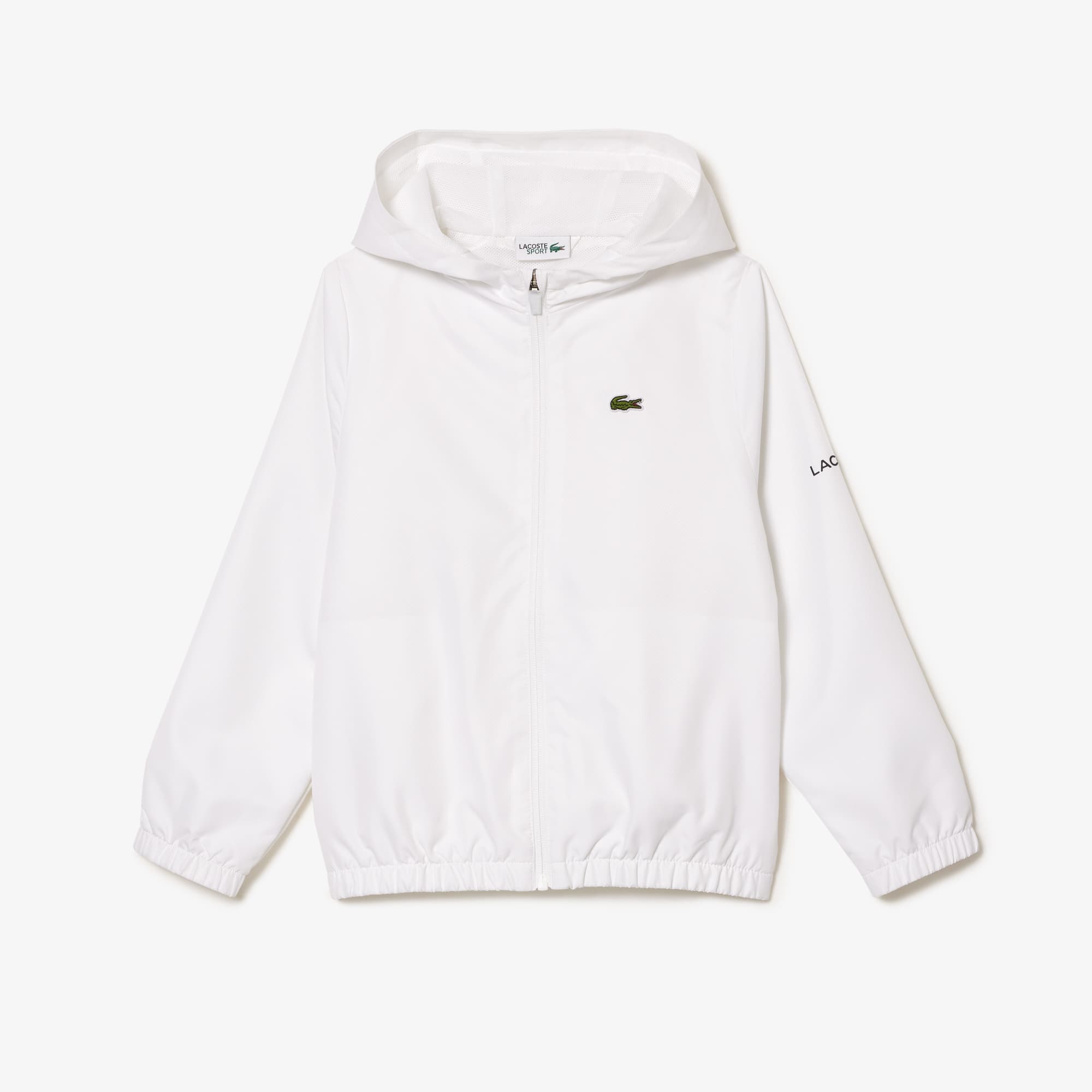 Veste zippée Sport à capuche avec marquage Manteaux & Blousons - Blanc - Lacoste - Garçon