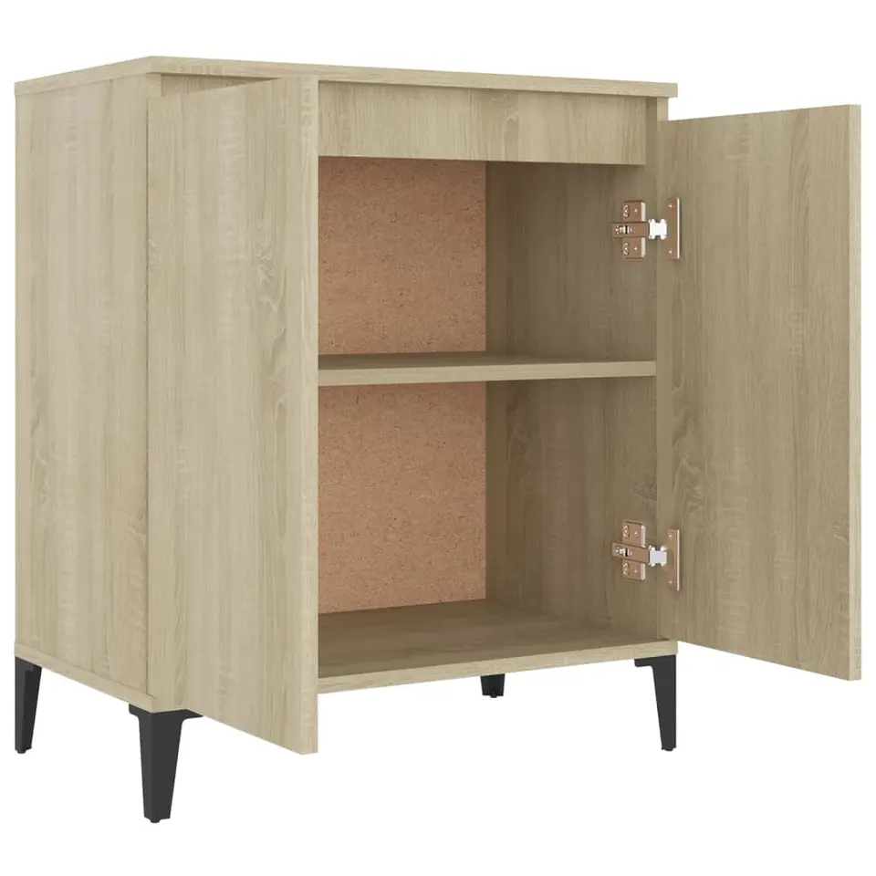 vidaXL - Dressoir - Bruin - Bewerkt hout
