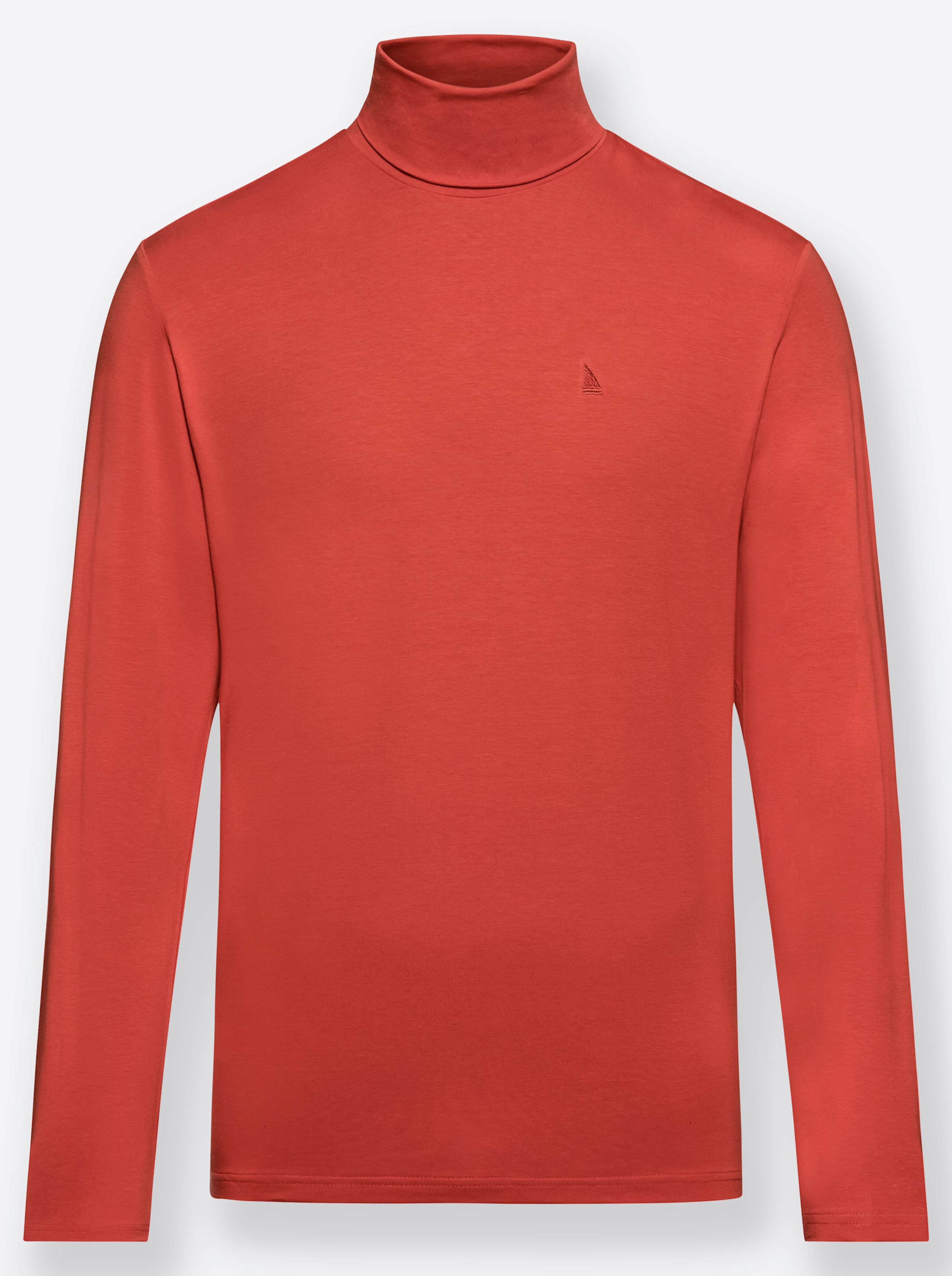 Catamaran Rollkragen-Shirt in kürbis