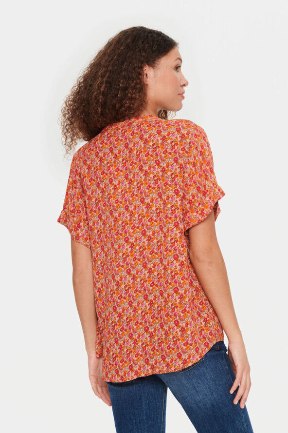 Saint Tropez AgnesSZ SS Top Peach bloom small blooms
