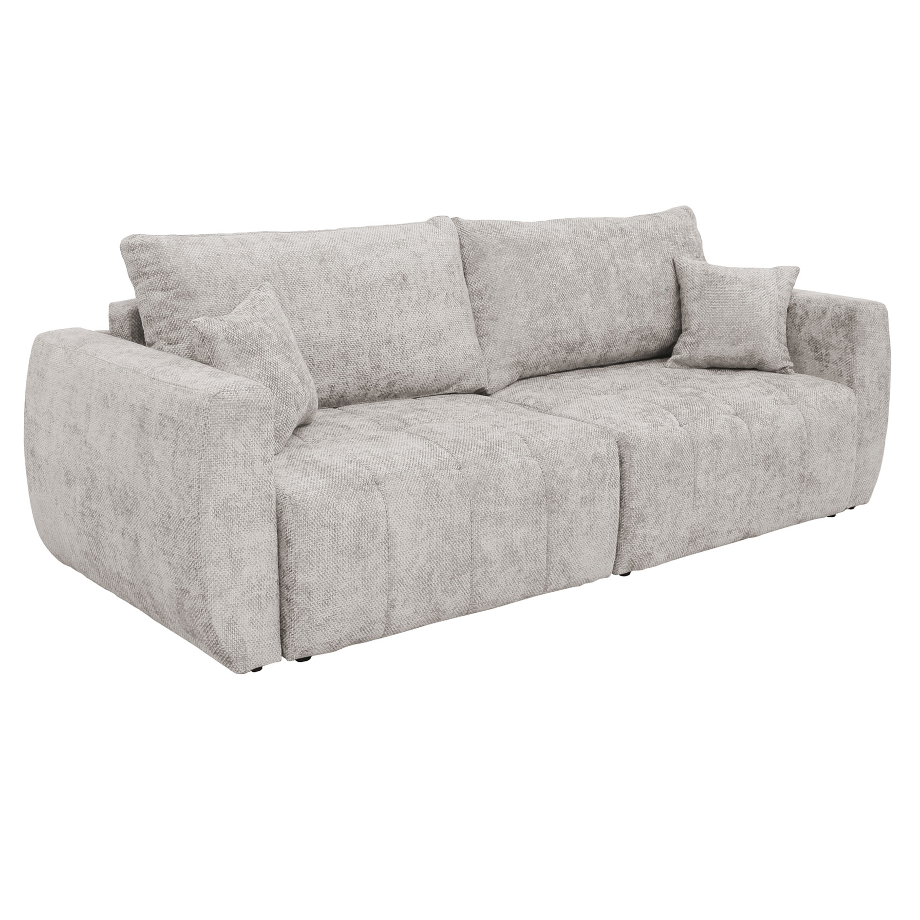Big Sofa - pearl - mit Staukasten und Liegefunktion - 245 cm