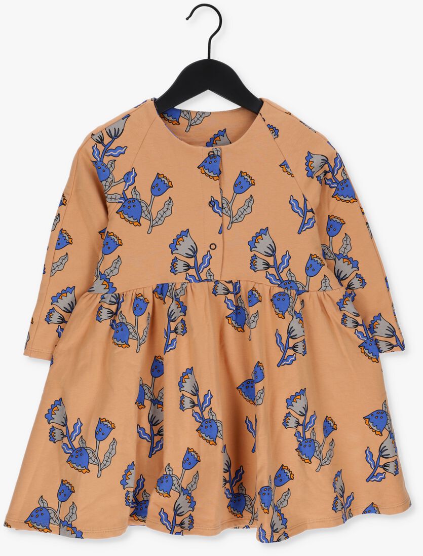 CARLIJNQ oranje carlijnq midi jurk nightshade - dress - pockets - buttons