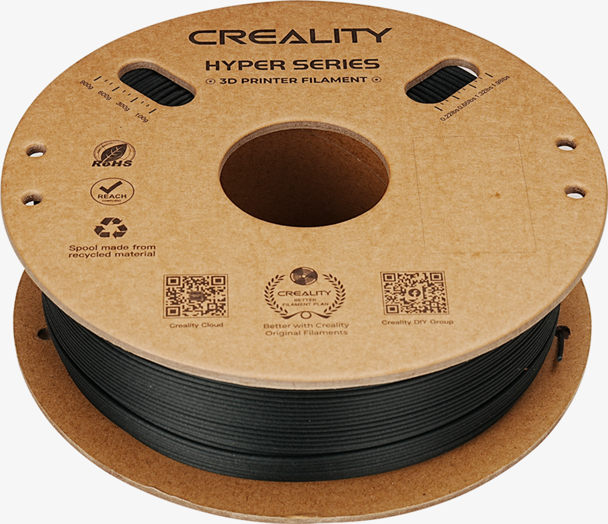 Creality  Hyper PLA-CF Dark Green, 1,75 mm / 1000 g    Kohlefaserverstärktes PLA-Material