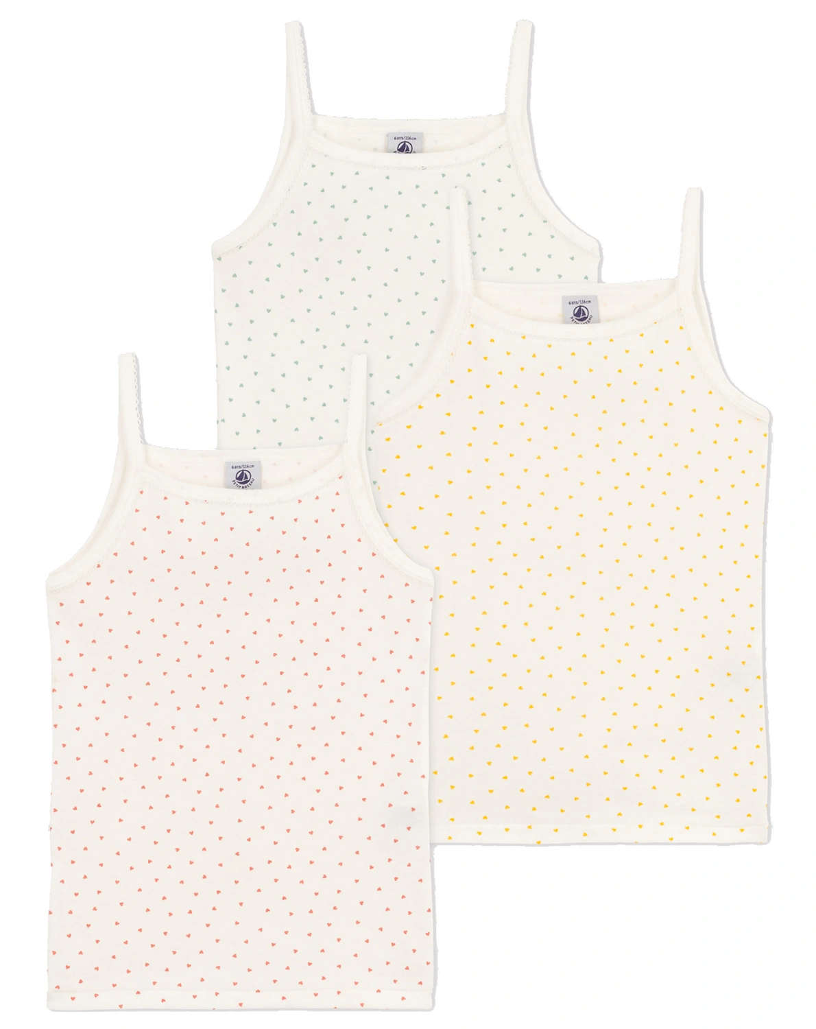 Unterhemd COEUR DE BEURRE 3er Pack in marshmallow