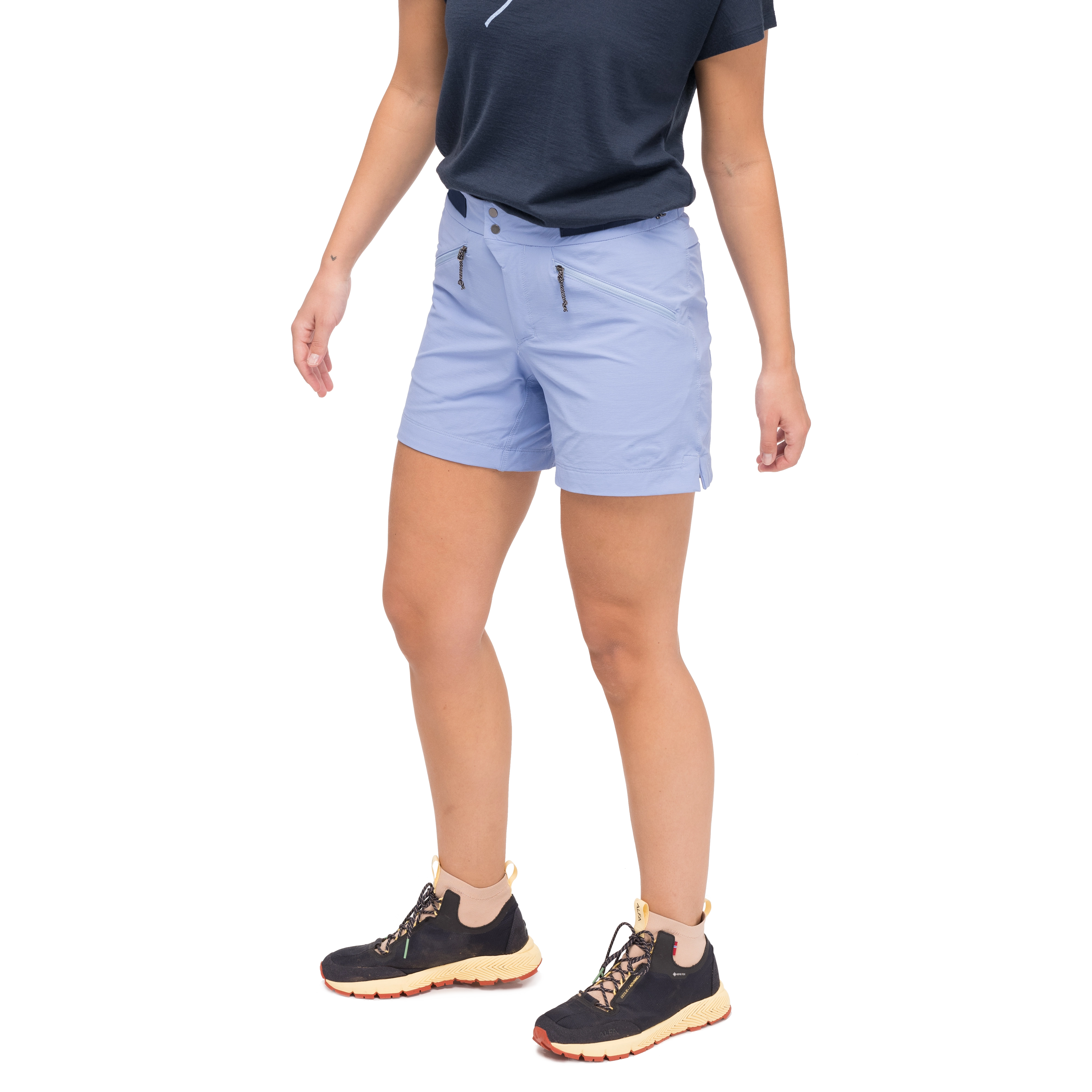 Tind Softshell Shorts Women Blueberry Milk