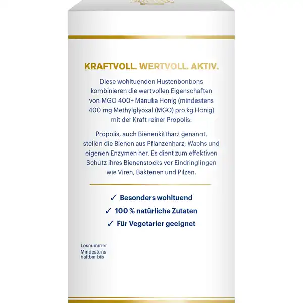 Manuka Honig Hustenbonbons MGO 400+ mit der Kraft reiner Propolis