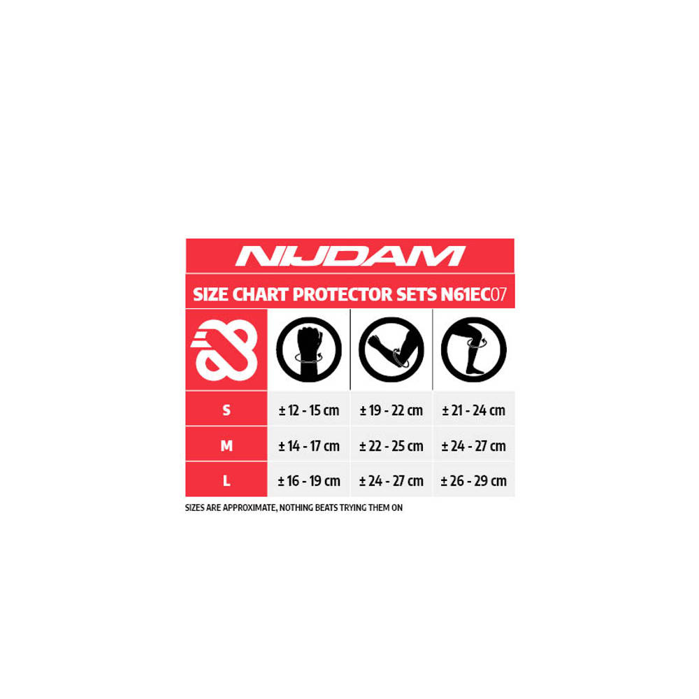 Nijdam skate beschermset Black Viper M