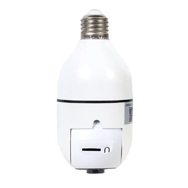 WiFi-kamera med E27-stik, 1080p, roterende og Tuya-kompatibelt