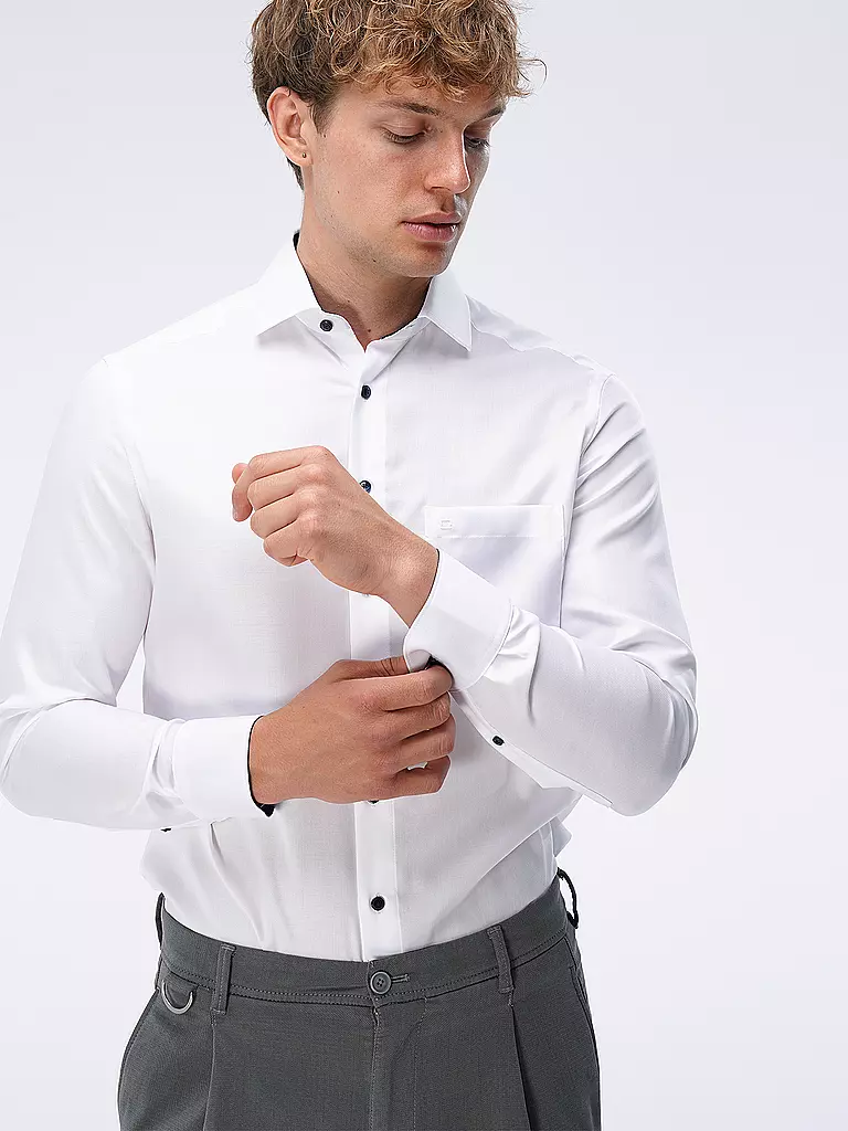 OLYMP Hemd Modern Fit weiss