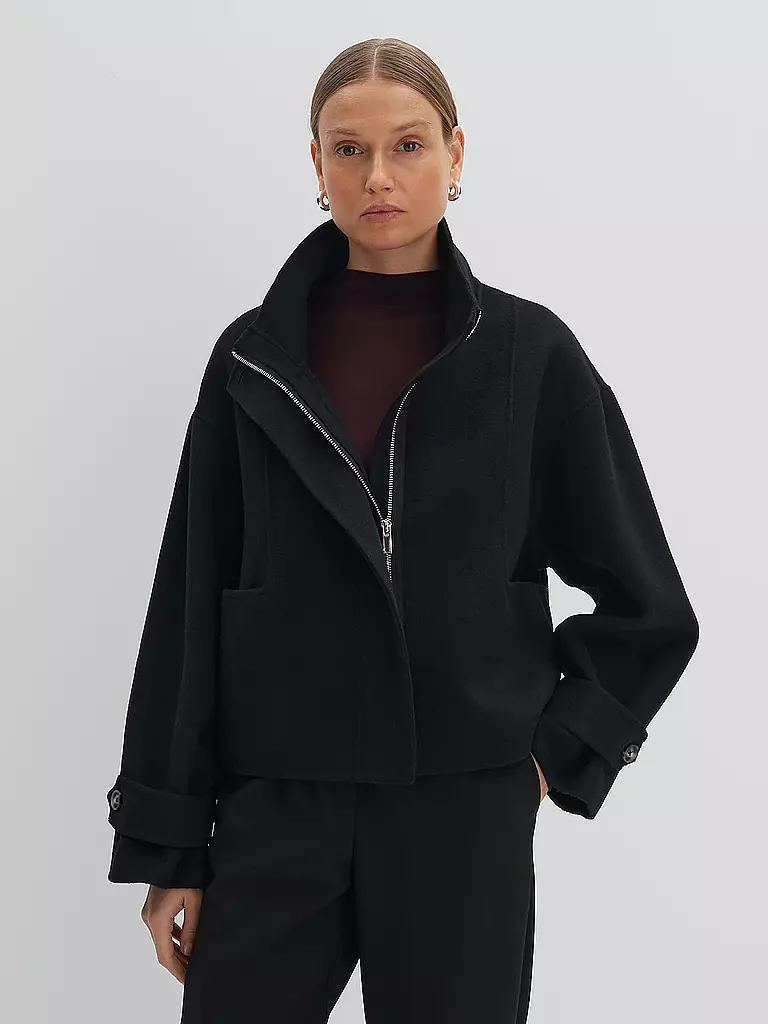 SOMEDAY Wolljacke VARAH DETAIL schwarz