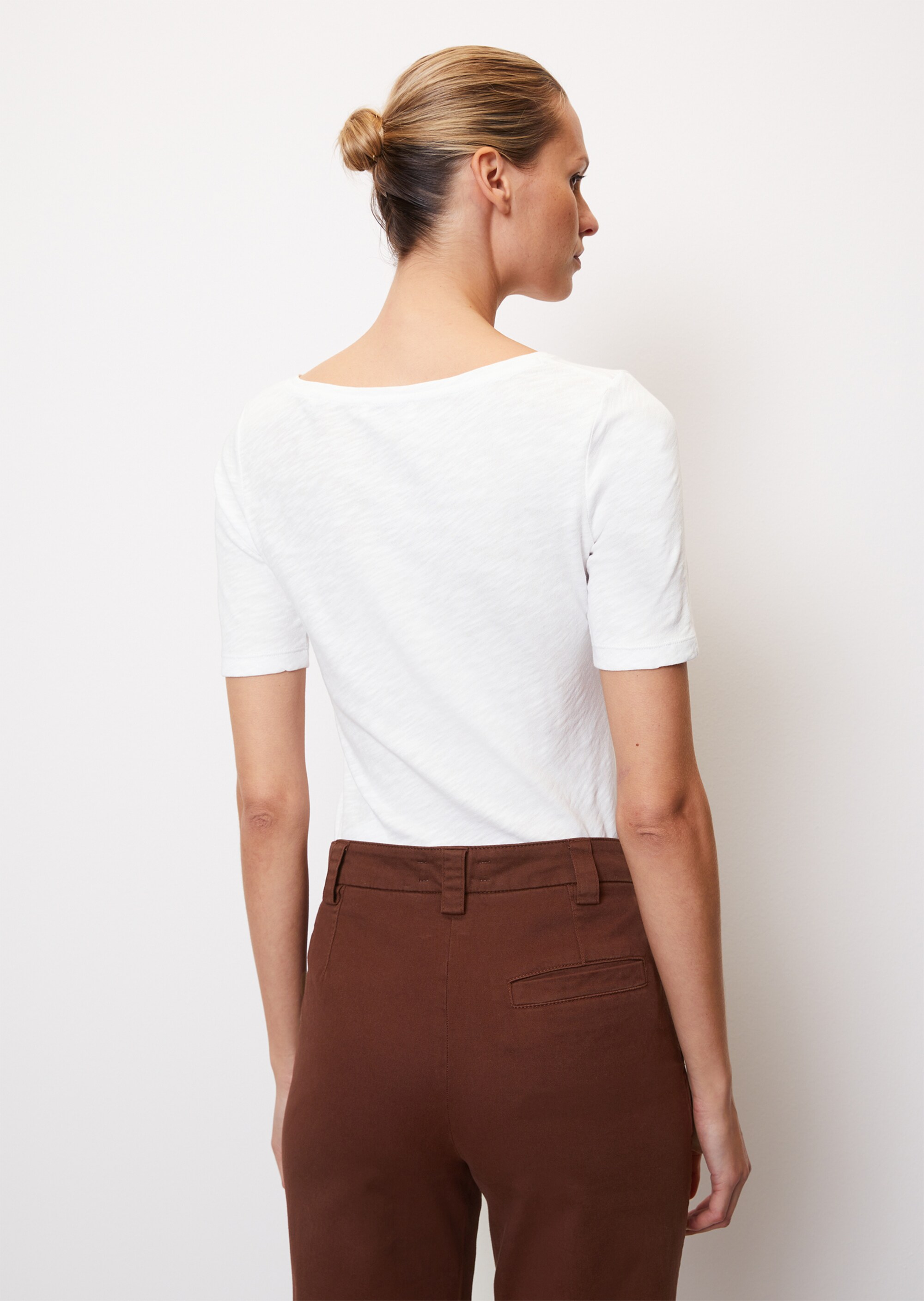 Slub-Jersey-T-Shirt regular aus reinem Organic Cotton