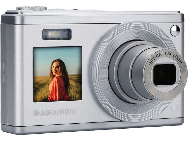 Agfa Fotokamera Realishot DC9200 Grau Leistungsstarke und vielseitige Kompaktkamera mit 10-fachem optischem Zoom
