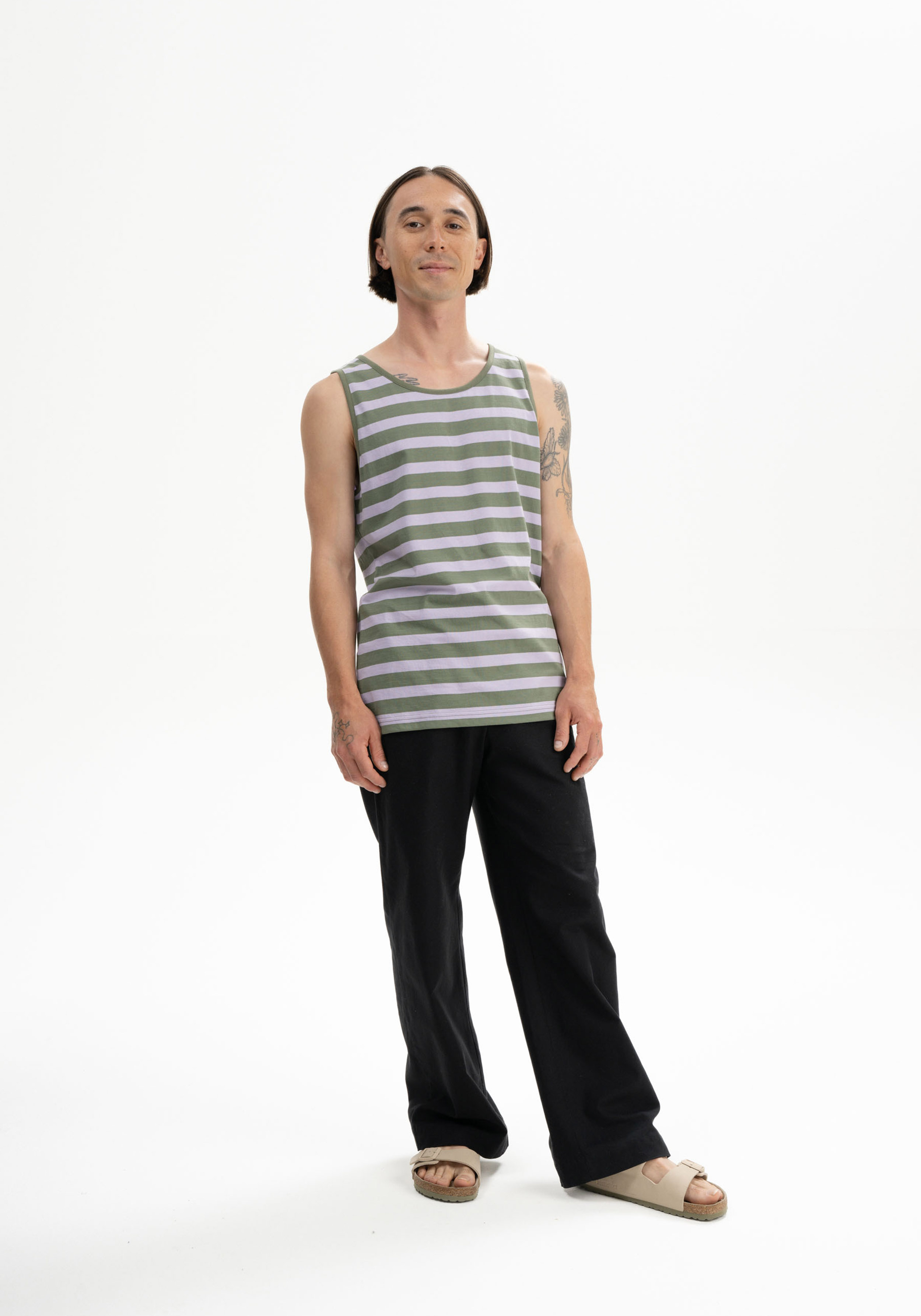 Mela Tank Top Chetan Thymian/Krokus Stripes
