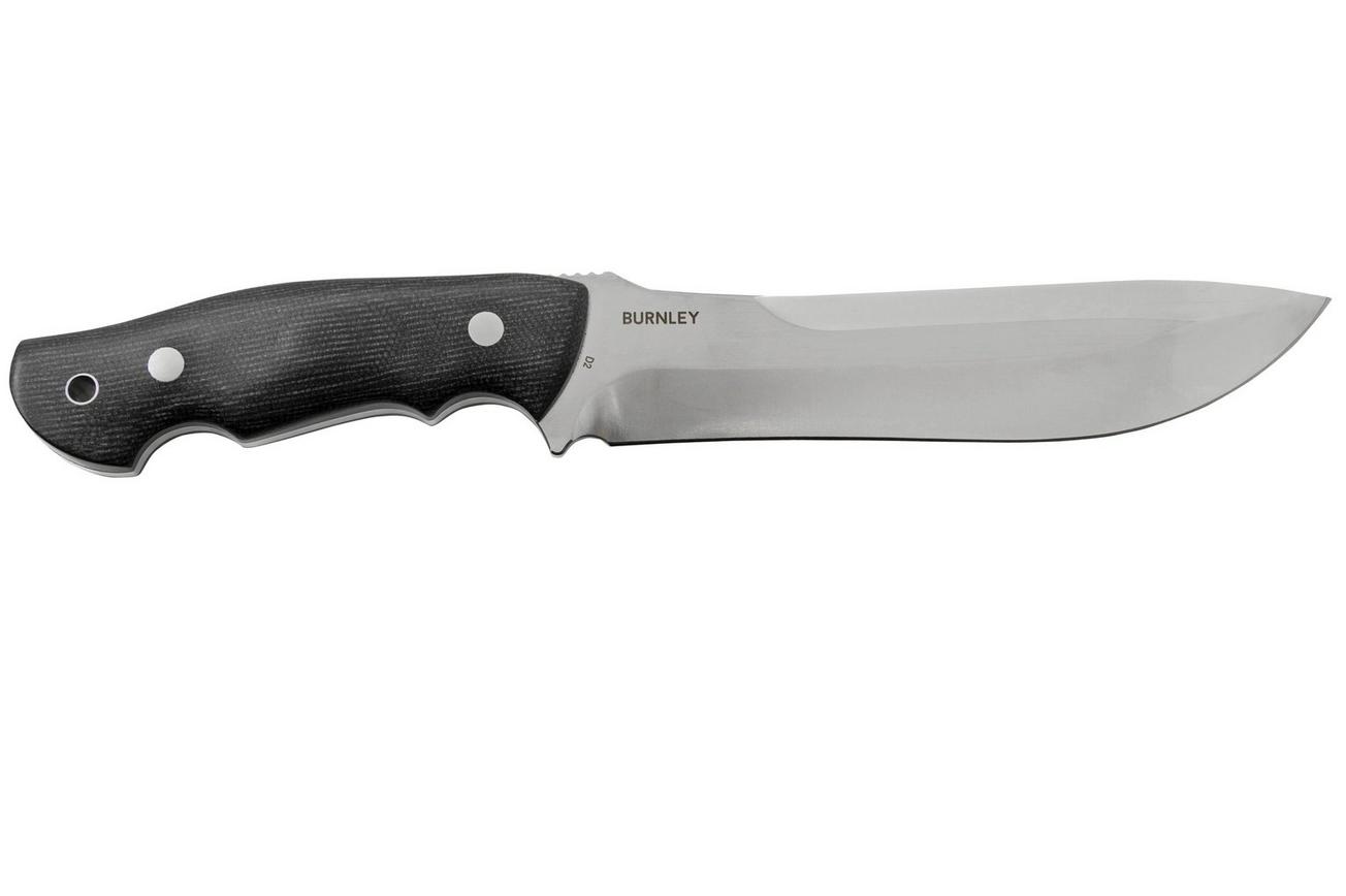 Böker Magnum Collection 2023 02MAG2023, D2, Black Micarta, vaststaand mes, Burnley design