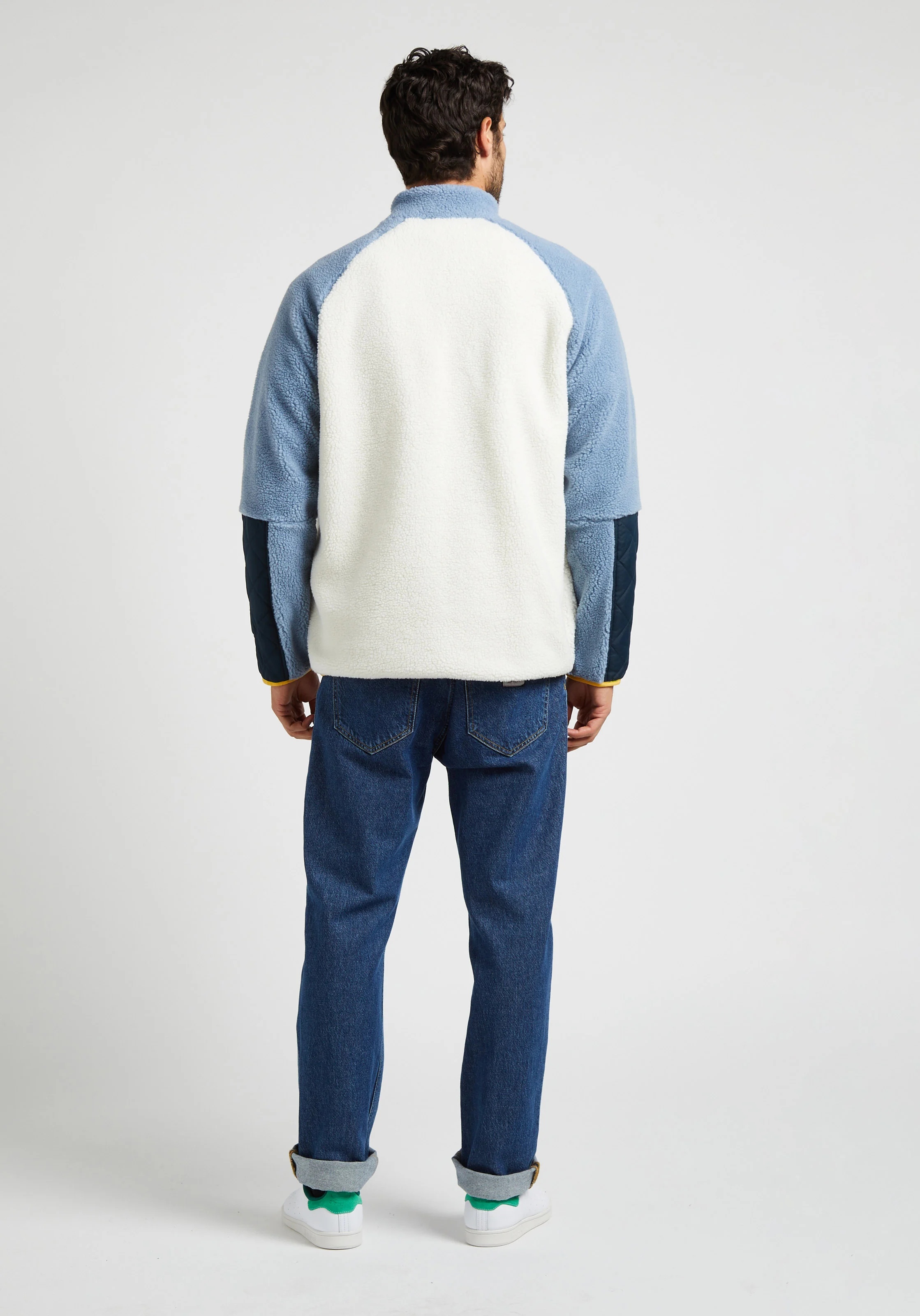 Tee-shirt col rond oversize en coton bio | Bleu
