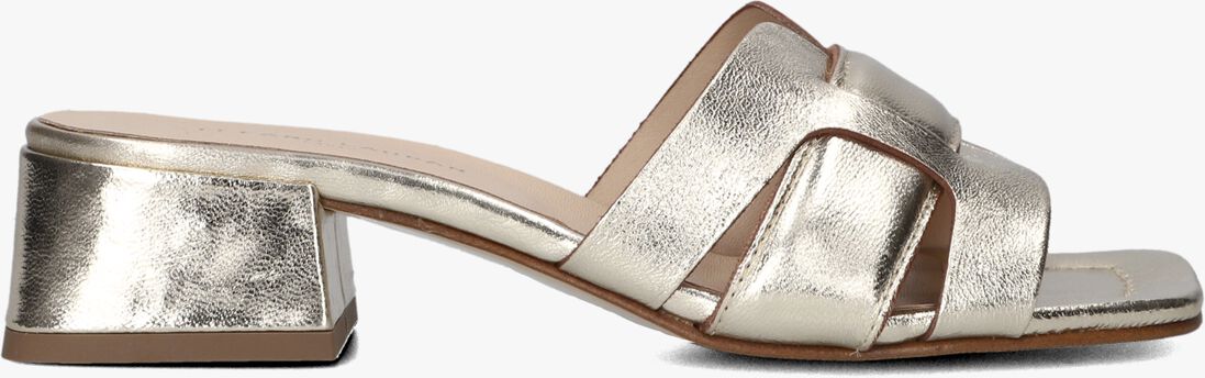 gouden stefano lauran sandalen met hak 24050