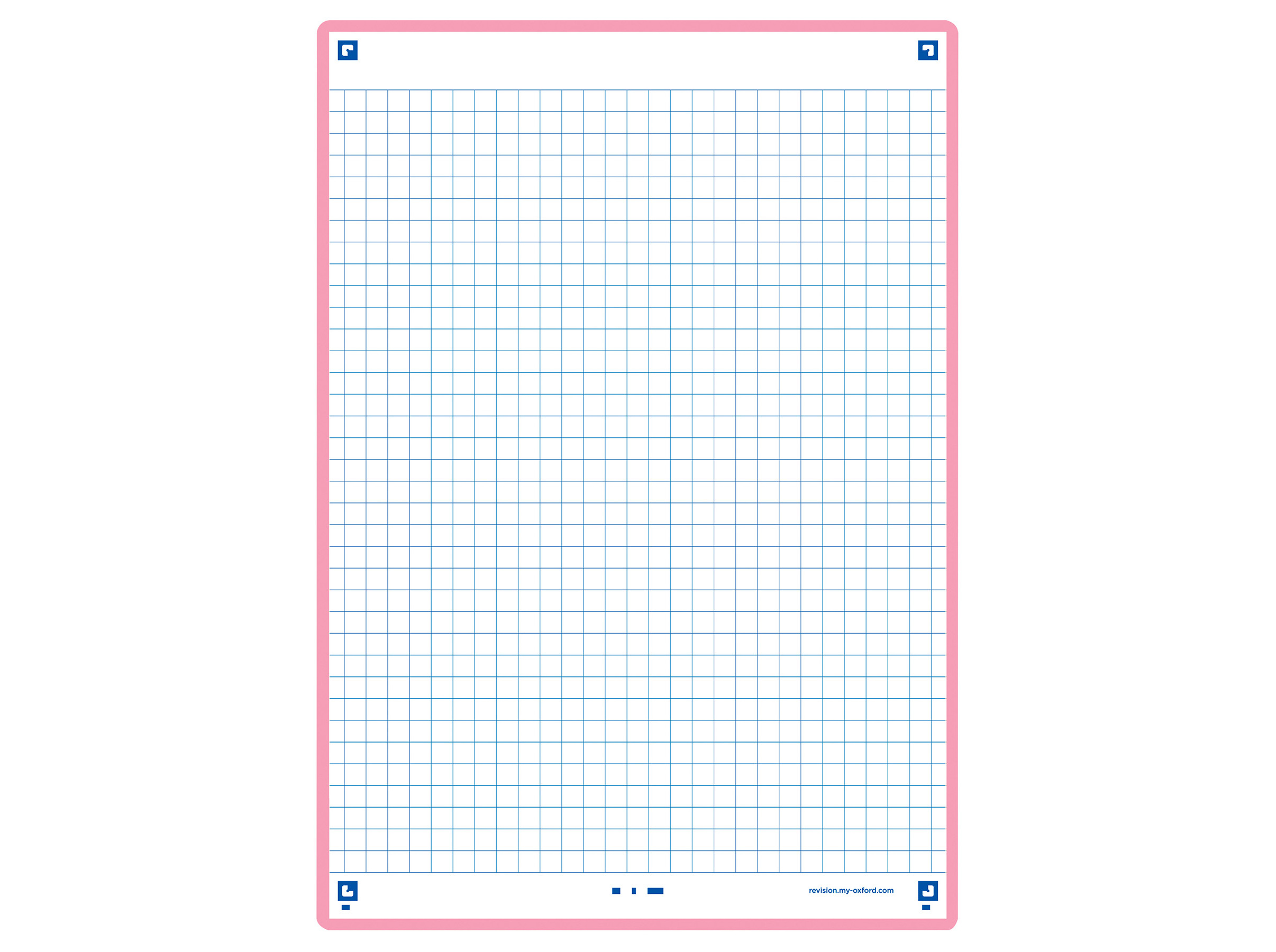FLASHCARDS QUADRICULADOS OXFORD 2.0 A5 ROSA 30 FOLHAS