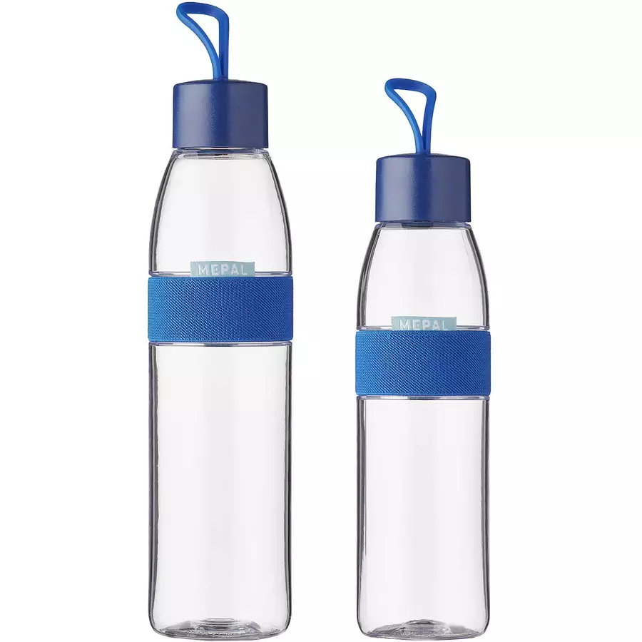 Mepal Trinkflaschen ELLIPSE 500 ml & 700 ml 2er Set blau