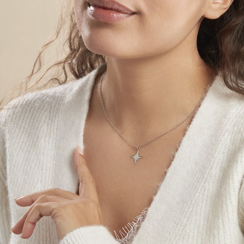 Collier Wiem Argent Blanc