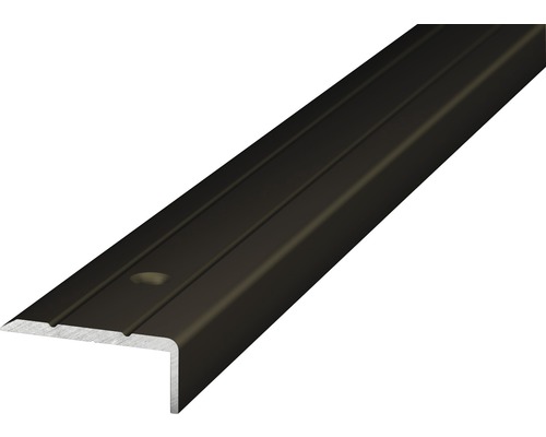 Aluminium hoekprofiel, brons, geperforeerd, 24,5 x 10 x 1000 mm