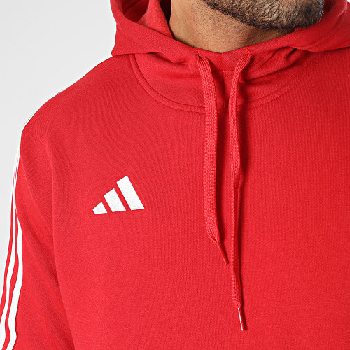 Sweat Capuche A Bandes HS3600 Rouge