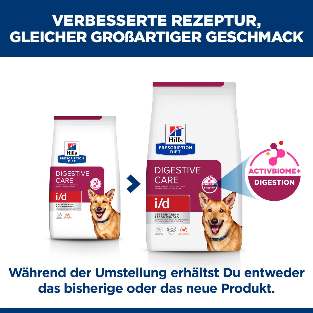Hill's Prescription Diet i/d Trockenfutter für Hunde, Adult, mit Huhn zur Unterstützung der Verdauung 4 kg