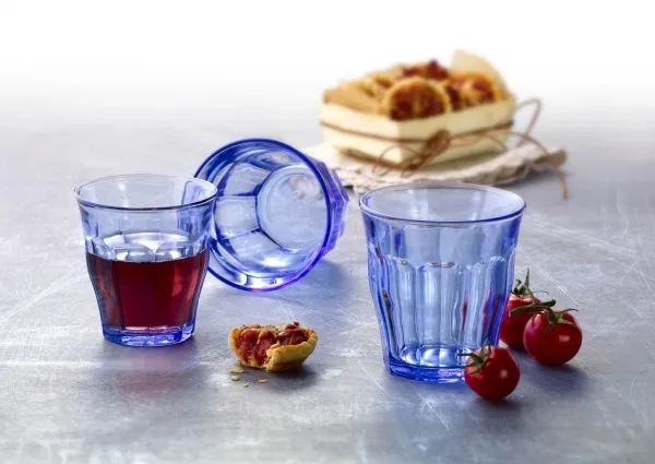 Glas Duralex PICARDIE MARINE 310 ml blå - sæt med 6 stk.