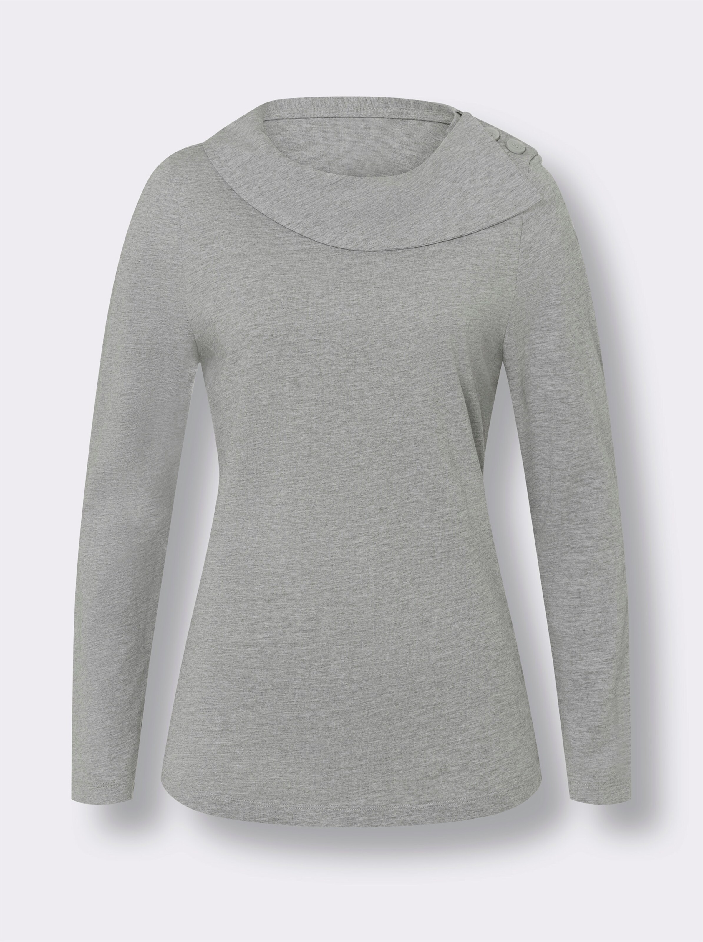 Langarmshirt in Baumwoll-Qualität