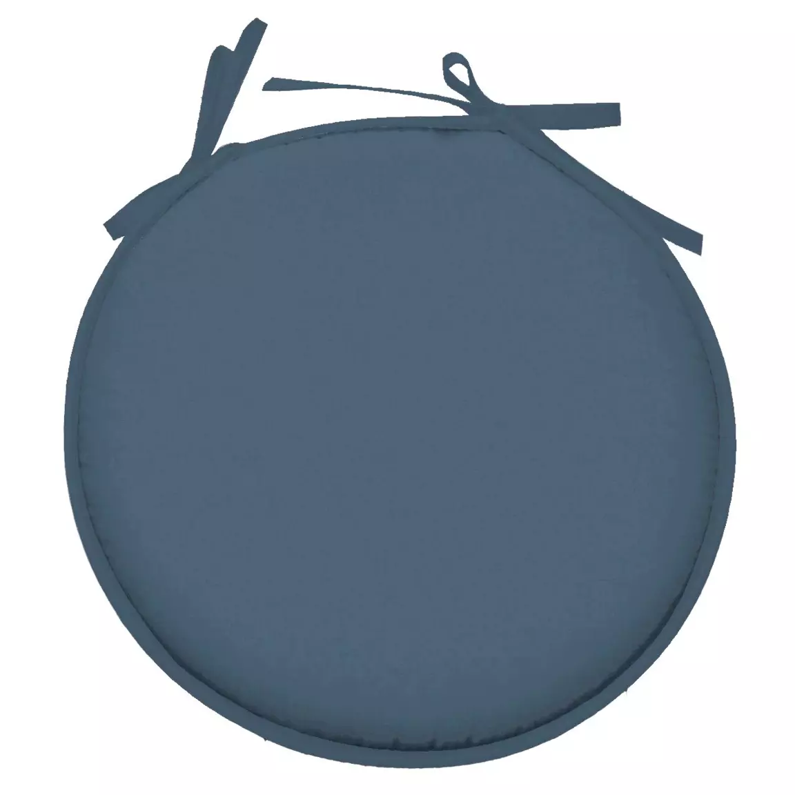 Galette de chaise ronde (40 cm) Nelson Bleu Petrole
