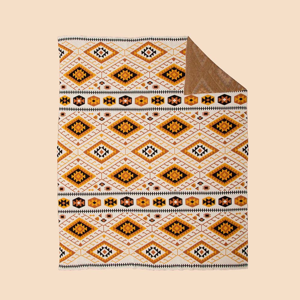 Myra Bag Sandstorm Aztec Print Throw