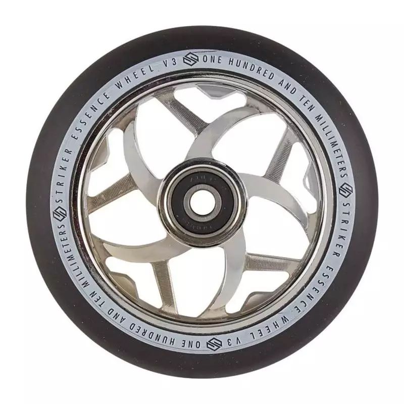 Striker Essence V3 Noir Roue Trottinette Freestyle Chrome 110mm