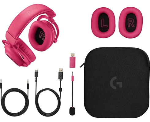 Logitech PRO X 2 LIGHTSPEED Wireless Gaming Headset -  Magenta