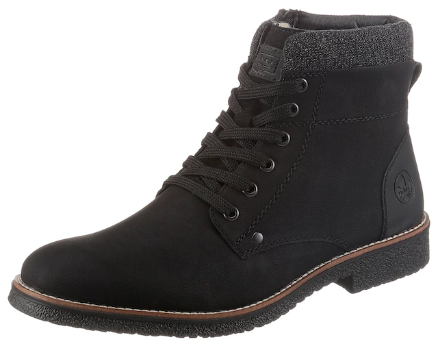 Rieker Schnürstiefelette  mit wärmendem Schurwollfutter