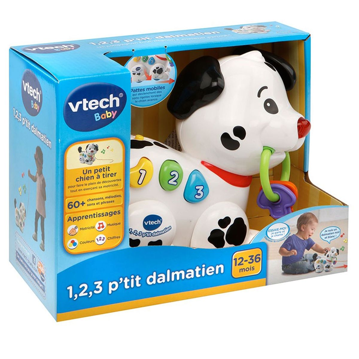 Jouet à tirer : 1.2.3 p'tit dalmatien