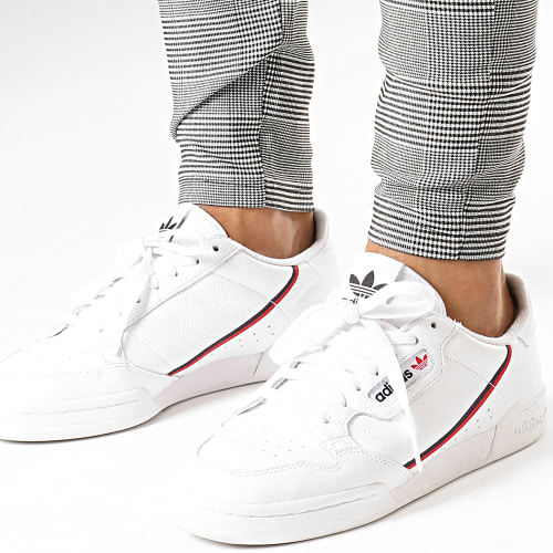 Pantalon Carreaux 1624 Blanc Noir