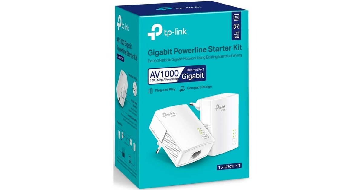 TP-LinkAV1000 Gigabit Powerline Starter Kit   (Wit)